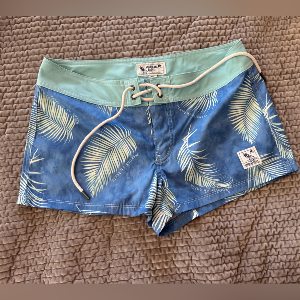 American Eagle Outfitters Blue and Green Board Shorts - New without tags!
